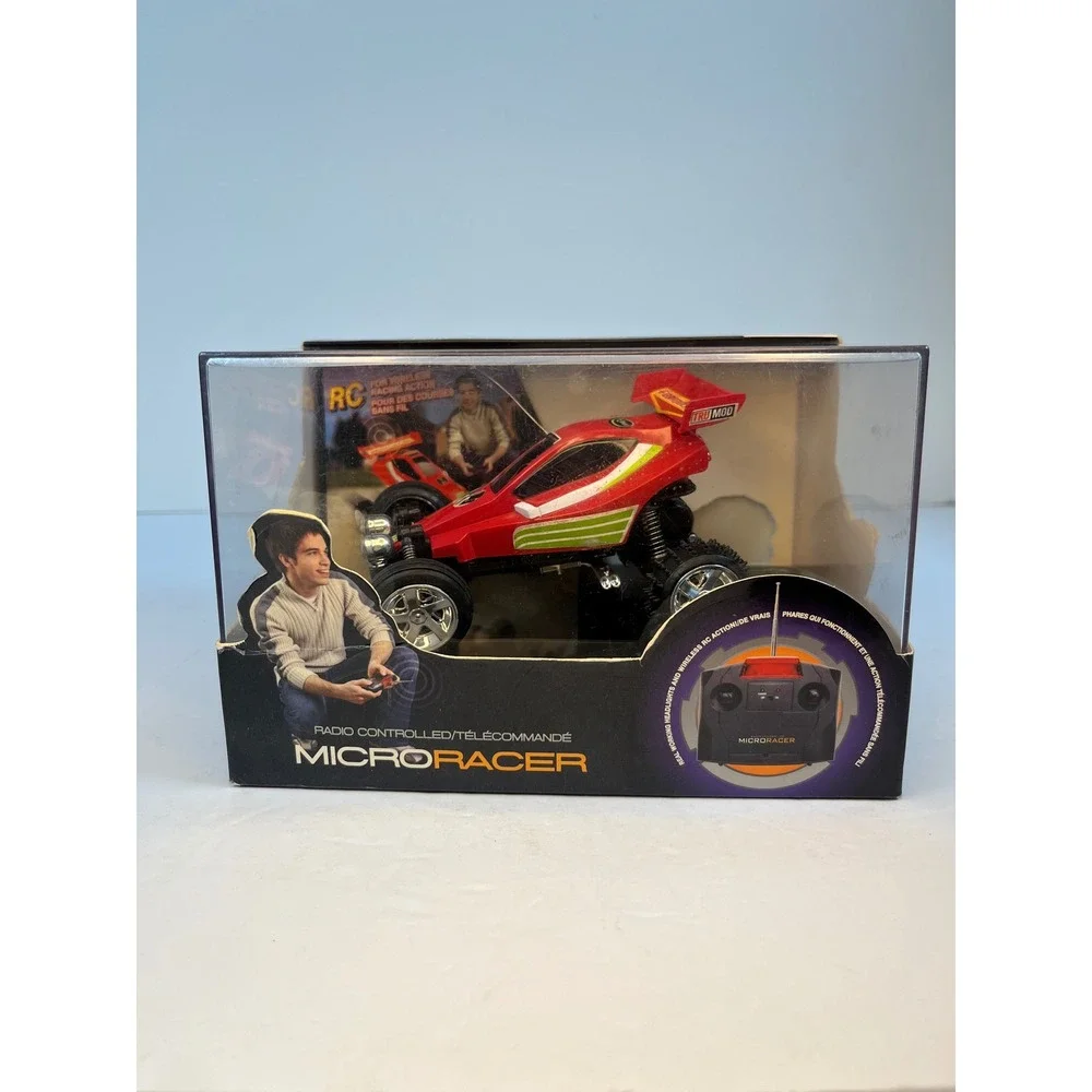 Blue Hat Toy Company MicroRacer RC Car Red Formula-Fire 49MHz Working Headlights